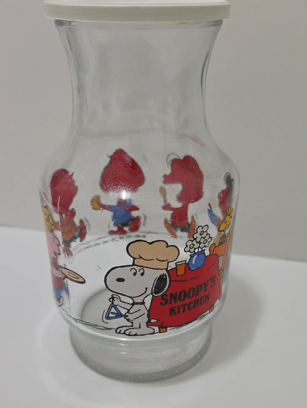Snoopy's Kitchen Glass Jar with Lid